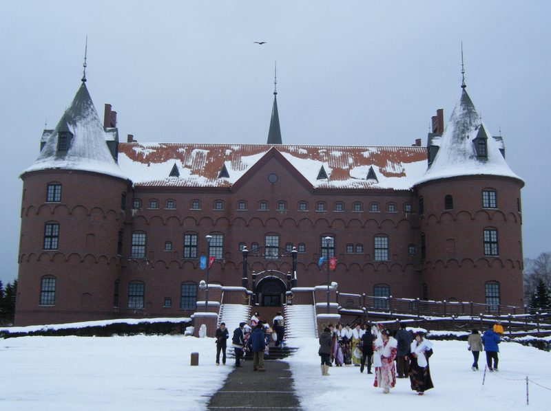 Noboribetsu Marine Park Nixe castle building, Hokkaido