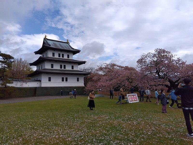 Matsumae castle spring