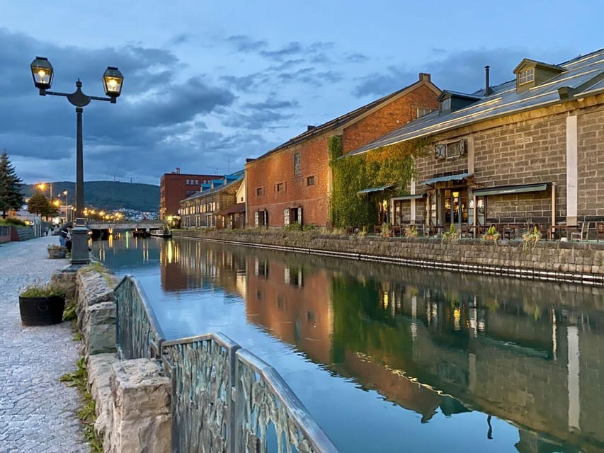 1-Day Tour Sapporo: The port city of Otaru & Local Brewery - Beer beside the canal at Warehouse #1