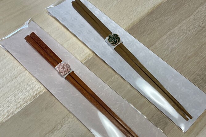 Chopsticks Making Experience in Sapporo - Applying natural oil to bring out the grain