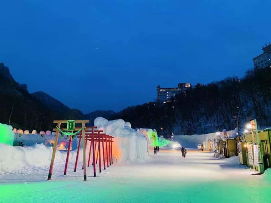 Hokkaido-2 Day Tour to Icebreaker Mombetsu and Asahiyama Zoo - Sounkyo waterfalls and a hot spring night