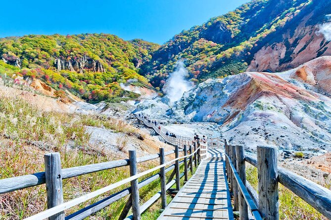 Hokkaido Noboribetsu Lake Toya, Otaru Panoramic Tour From Sapporo - Hell Valley, where Hokkaido smells volcanic