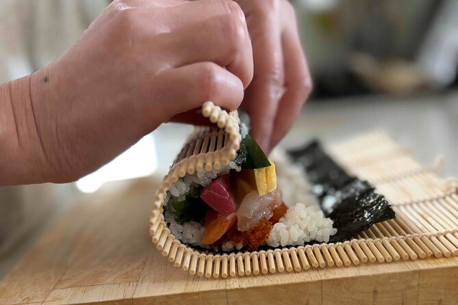 Hokkaido Seafood Sushi Rolls Experience with Matcha, in Sapporo - A Home Kitchen Near Sapporo’s Western Sights