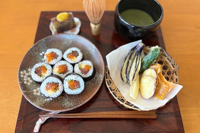 Hokkaido Seafood Sushi Rolls Experience with Matcha, in Sapporo - Crisp Tempura and a Shared Meal