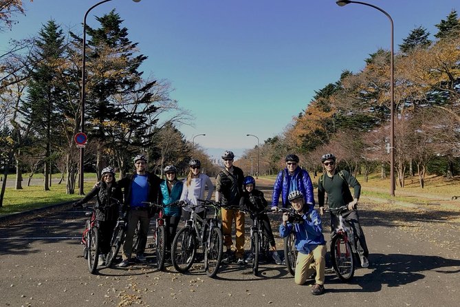 Nopporo Forest Mountain Bike Tour from Sapporo, presenting a retro Cycle cap - Why the small group and transport matter