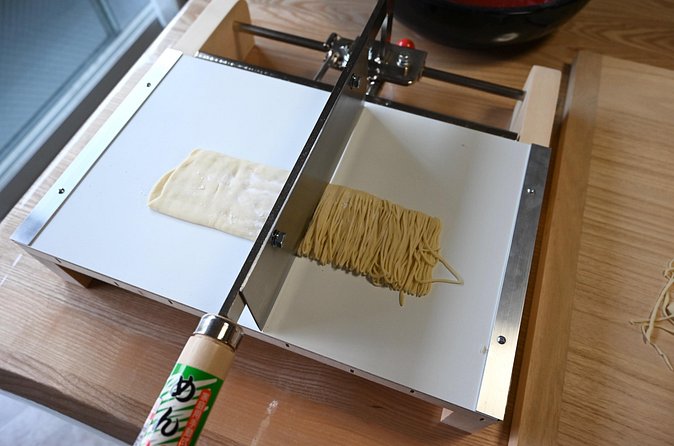 Ramen Making Experience in Sapporo - Step two: mixing and kneading the ramen dough