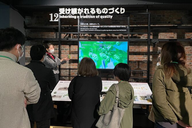 Sapporo: Beer Museum Tour with Tasting of Local Brews - The three-beer tasting, from Black Label to Classic
