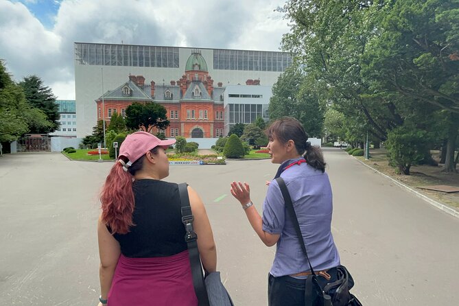 Sapporo Morning Walking Tour - The former Hokkaido Government Office during renovation