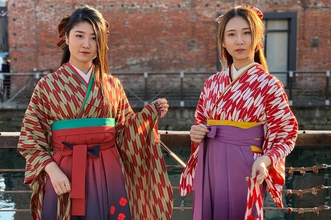 Time Slip Experience in Hakodate With Kimono “Hakama” - The Dressing, Hair Arrangement, and Final Details